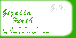 gizella hurth business card